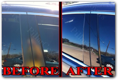 Chrome Pillar Posts fit Oldsmobile Aurora 95-99 4pc Set Door Trim Mirrored Cover